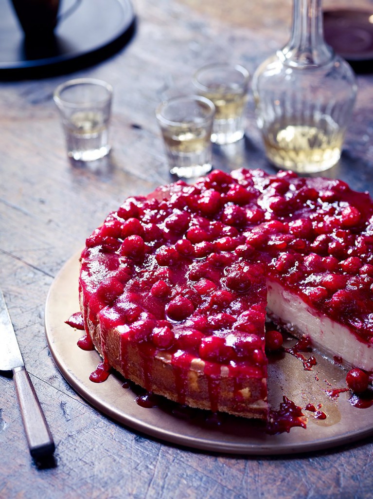 Baked cranberry cheesecake Jamie Oliver