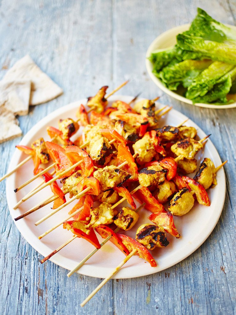 Chargrilled Chicken Kebabs Family Basics Jamie Oliver