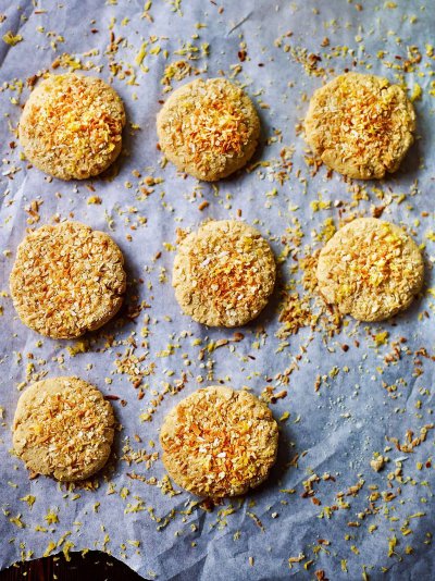 Gluten-free lemon millet biscuits