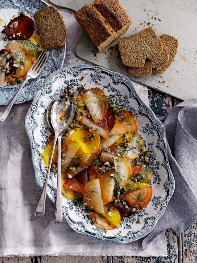 Vegan beetroot Carpaccio