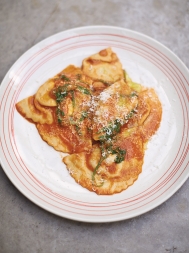 ravioli ricotta cracker squash tomato sauce jamie oliver veg pasta recipe rocket recipes print squach